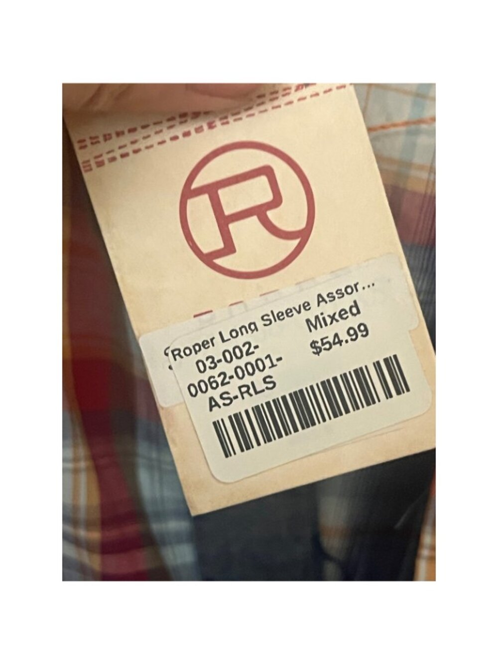 NWT Roper Wear the West Mens Plaid Western Snap Front Shirt Blue Red S NEW   AB - Picture 7 of 9